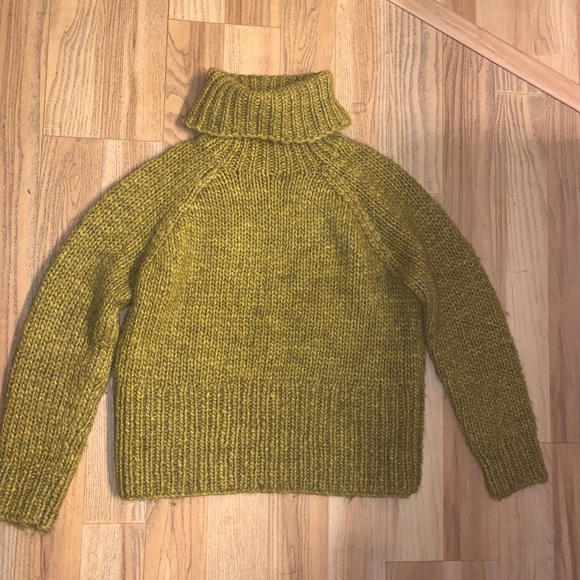 Madewell Women's Gold Turtleneck Sweater Size S - Picture 1 of 4